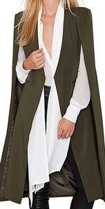 Haoduoyi Long Cape Blazer Jacket